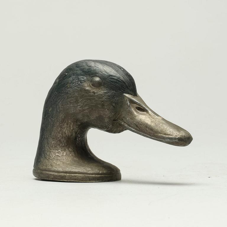 FLASKÖPPNARE, mässing, "Ducky", Paris, 1900-talets andra hälft.