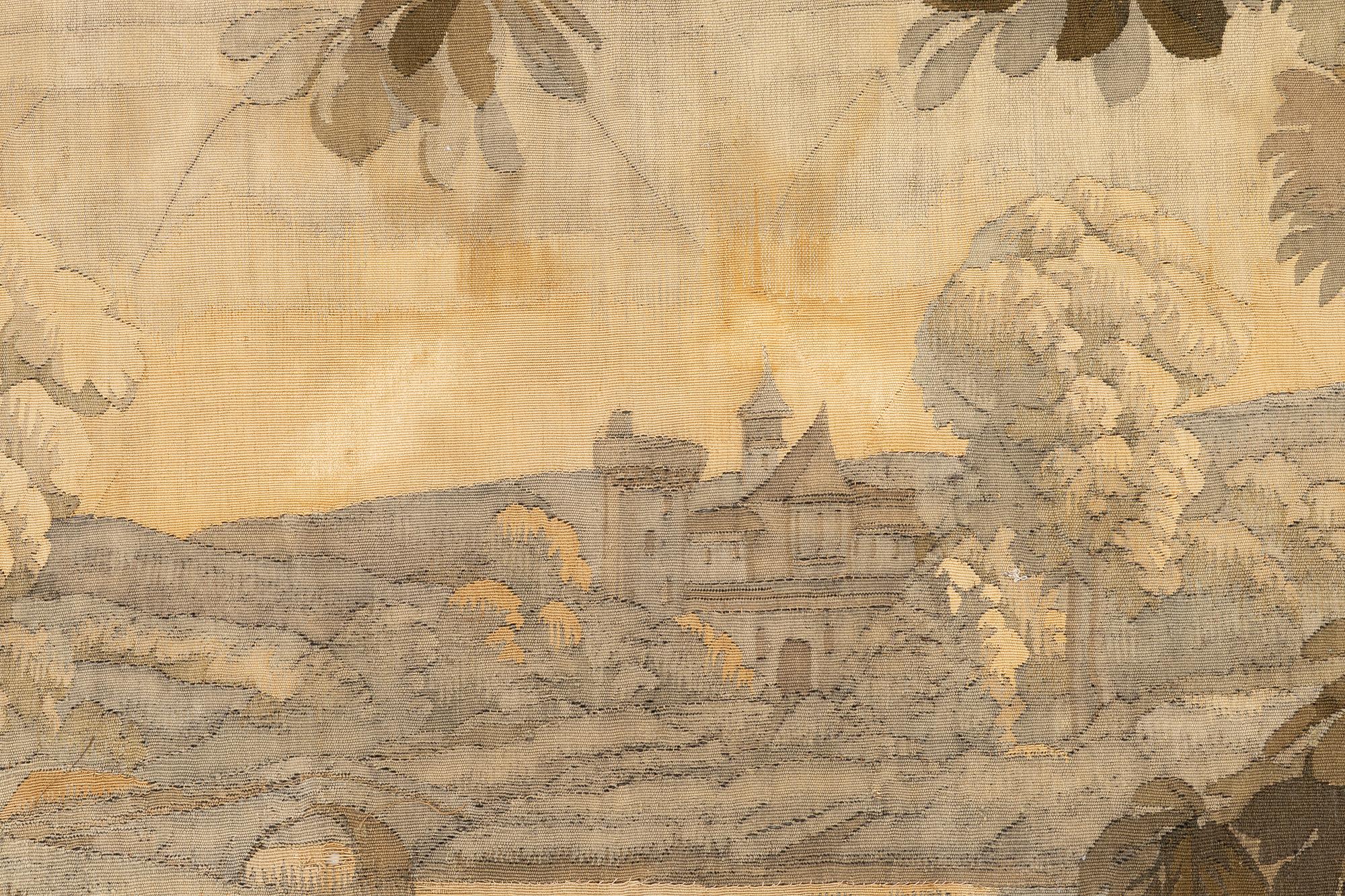 A french 'Verdur' tapestry, c. 200 x 289 cm, France, second half of the 19th century.