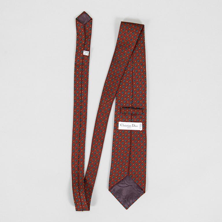 Christian Dior, a silk scarf and tie.