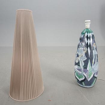 GOLVLAMPA, keramik, Tilgmans, stämplad.