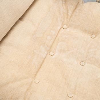 Bruno Mathsson, a pair of easy chairs and a coffee table, 'Karin', Dux, second half of the 20th Century.