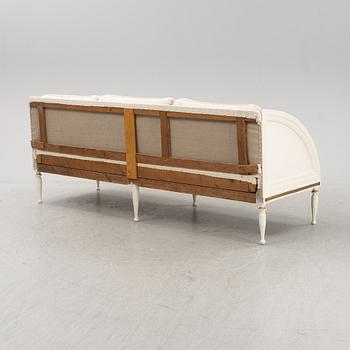 A late Gustavian sofa, around 1800.