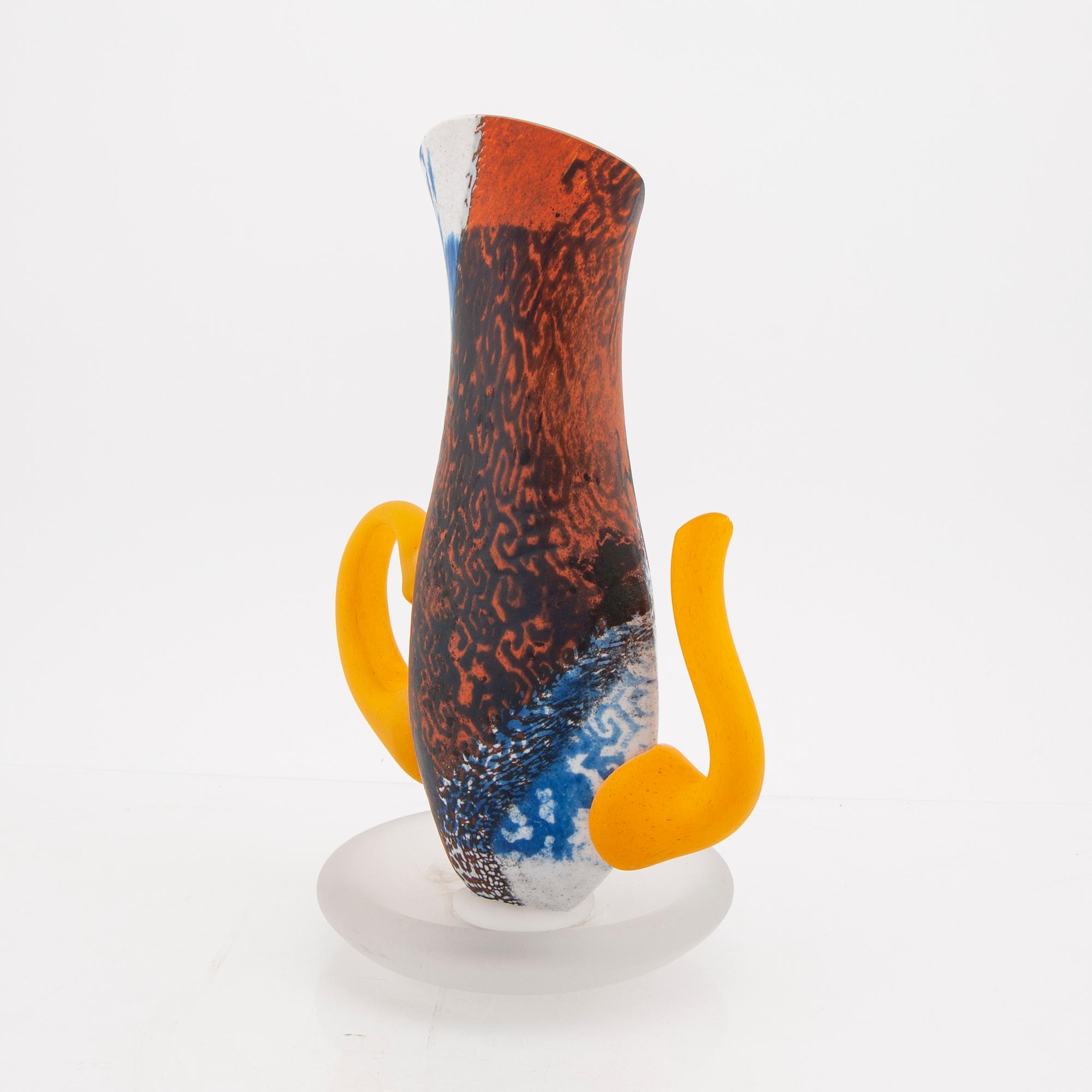 Kjell Engman, a signed glass sculpture Kosta Boda.
