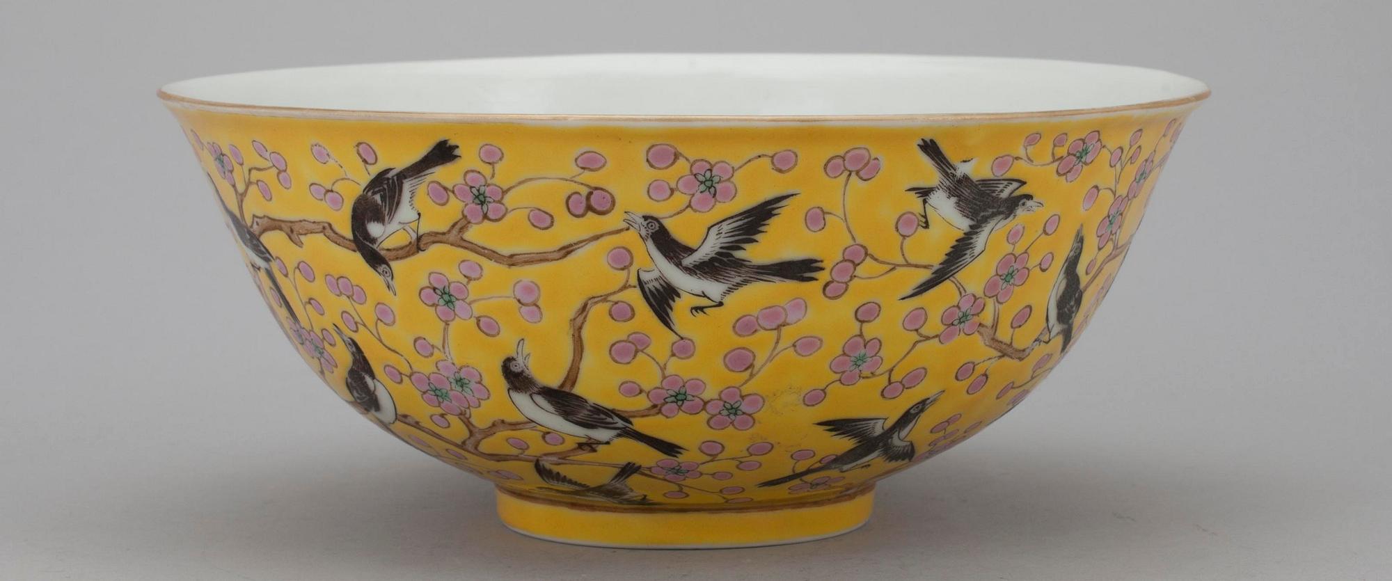 SKÅL, Kina, porslin, Guang Xu 1875-1908.