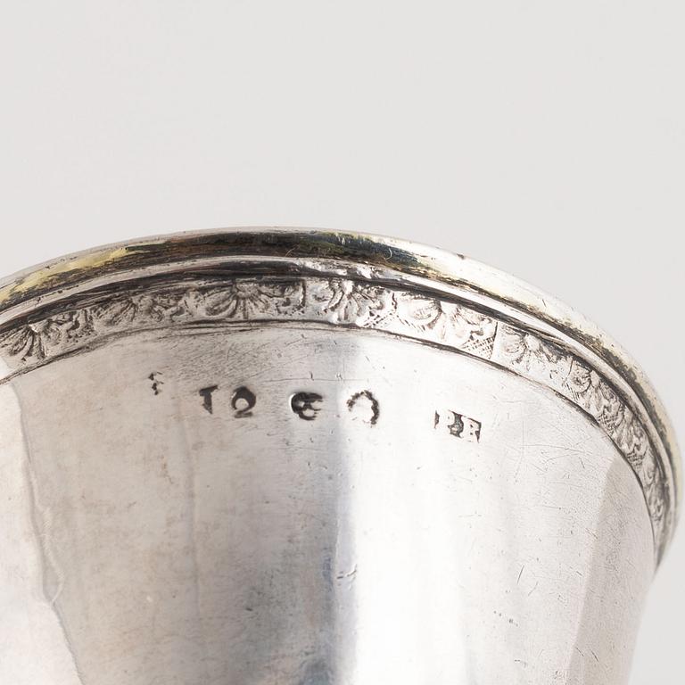 A Swedish Silver Cup, mark of Petter Eneroth, Stockholm 1791.