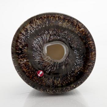 Oiva Toikka, a 'Barn Owl' glass bird, signed O. Toikka Nuutajärvi.