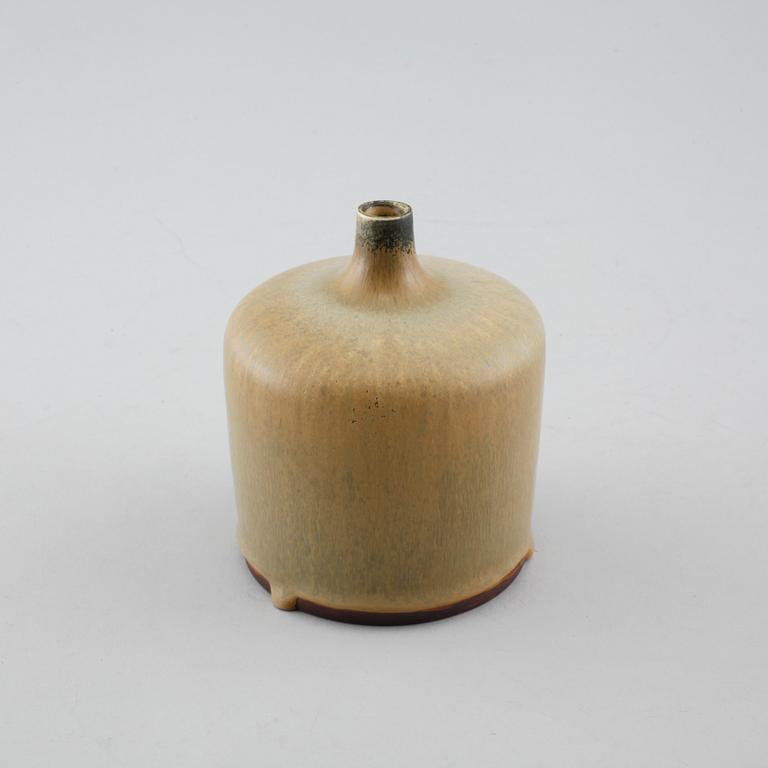 Unique stoneware vase by CARL-HARRY STÅLHANE, Rörstrand, signed, third quarter of the 20th century.
