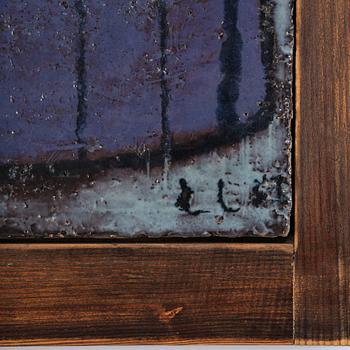 Lisa Larson, triptyk, glaserad keramik, sannolikt utförd 1950-54 under studietiden på Slöjdföreningens skola, Göteborg.