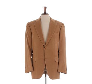 CANALI, a men's beige cotton and cashmere jacket, size 52.