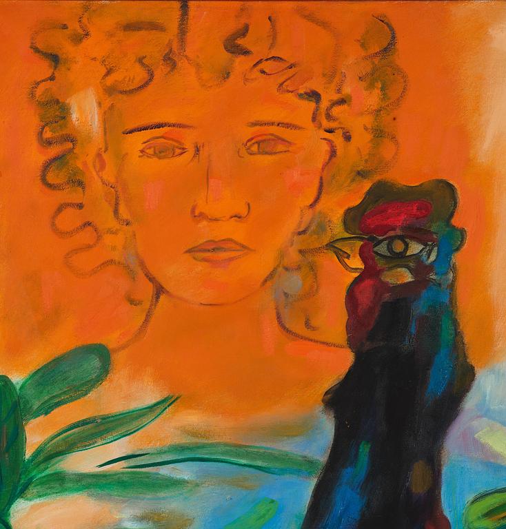 Mariano Rodriguez, Woman and rooster.