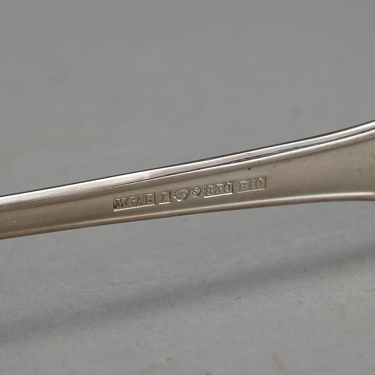 FISKBESTICK, silver, "Saga", KG Markströms Guldsmeds Ab, Lund, 1976. Vikt ca 1275g.