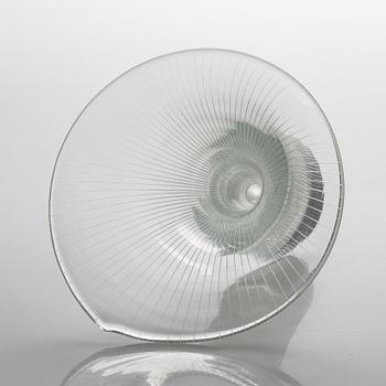 Tapio Wirkkala, A 'Kantarelli' glass vase, signed Tapio Wirkkala Iittala -55.