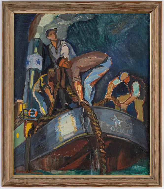 HARALD LINDBERG, oil on canvas, signed.