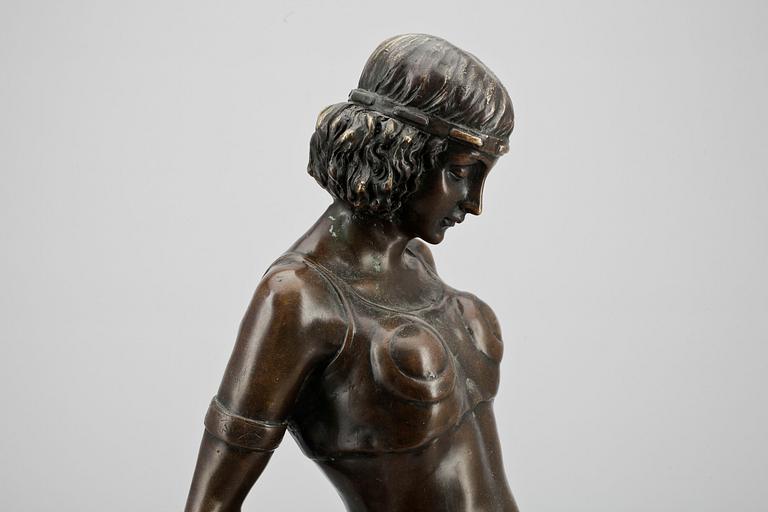 SKULPTUR, brons, signerad Menne, 1900-talets första hälft.
