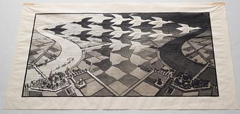 Maurits Cornelis Escher, "Day and Night" (Jour et Nuit).