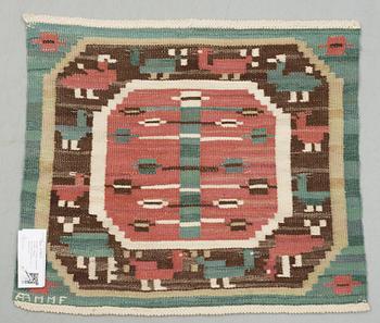VÄVNAD, rölakan, signerad AB MMF (Märta Måås-Fjetterström) , ca 54,5x64,5 cm.