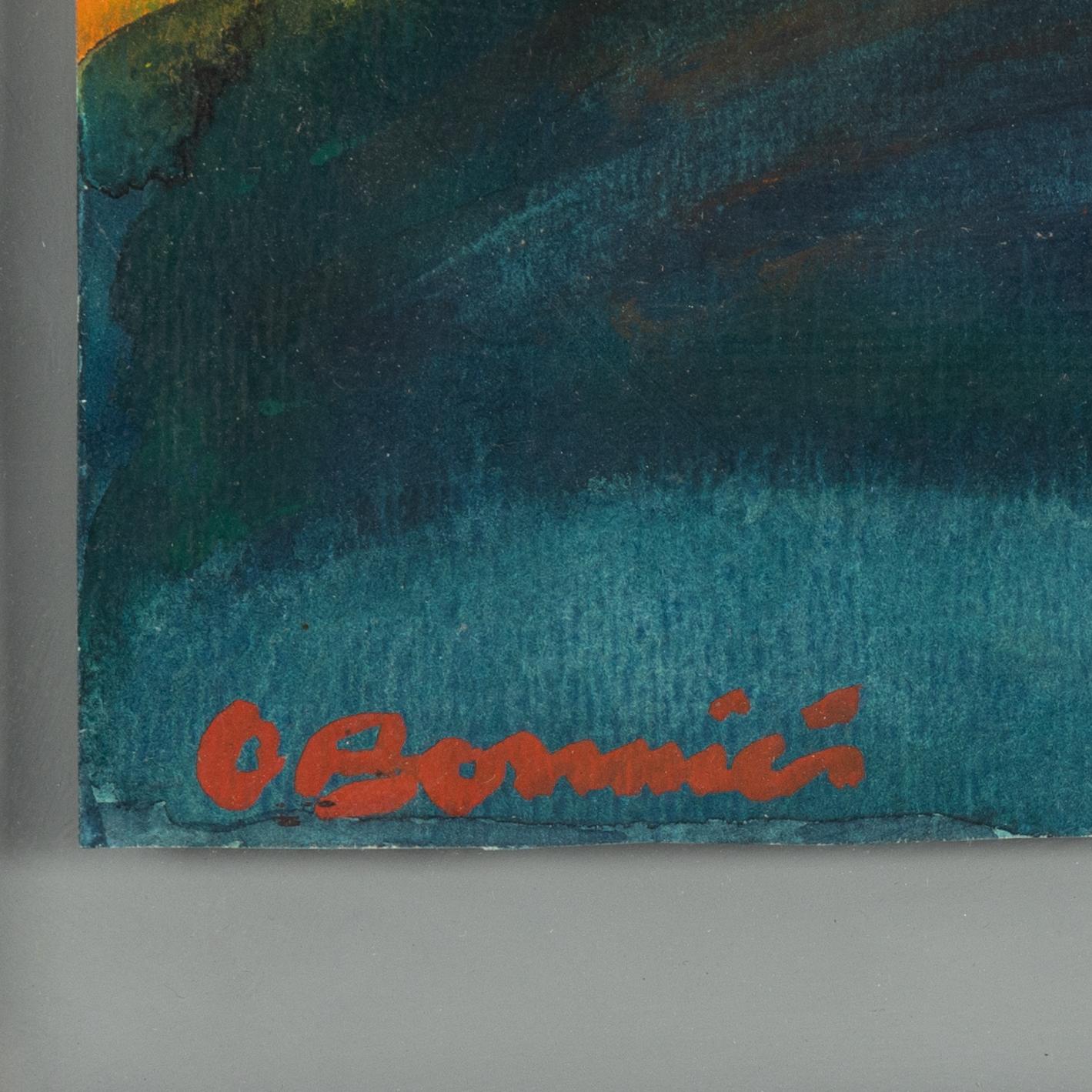 Olle Bonniér, gouache on paper, signed.