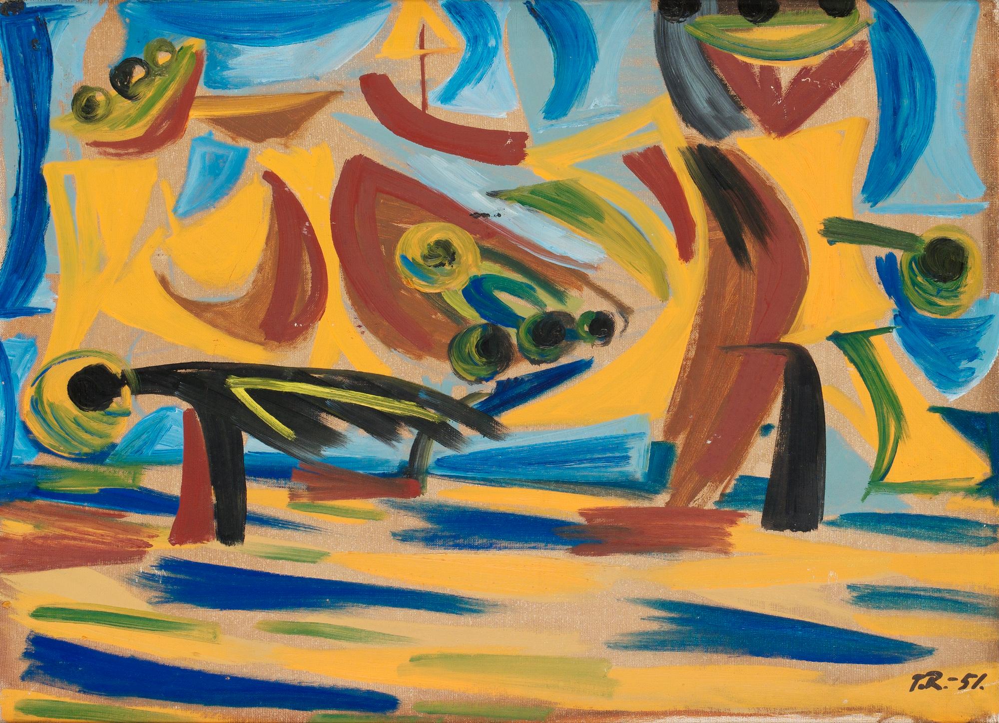 Torsten Renqvist, "Höstblåst, Hampstead London".