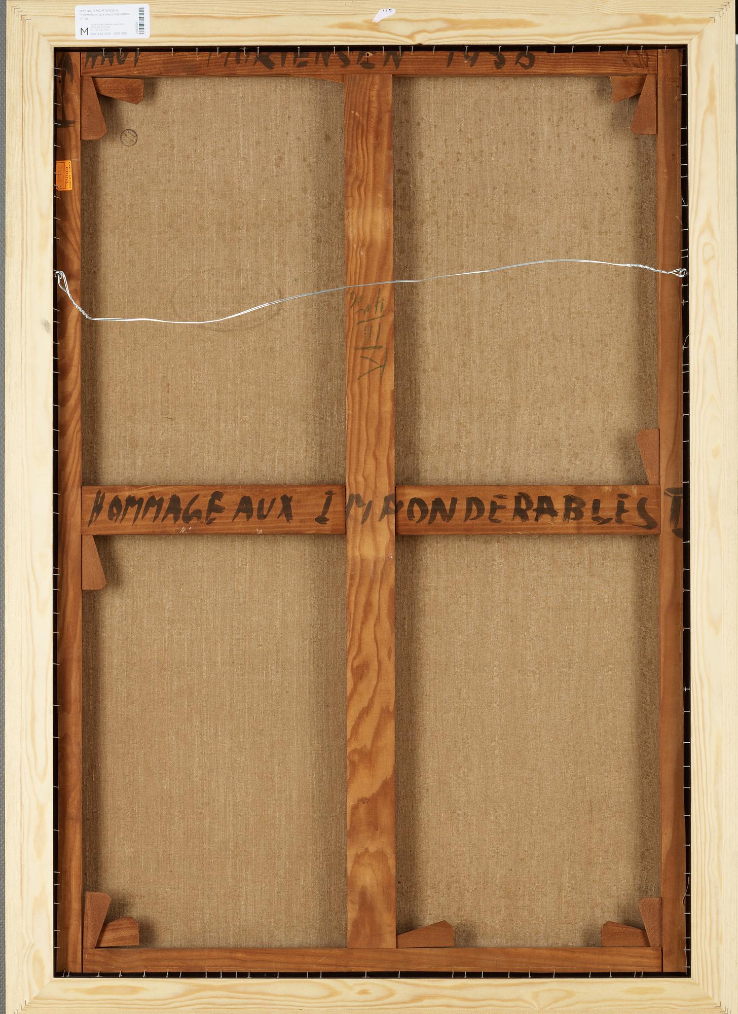 Richard Mortensen, "Hommage aux imponderables II".