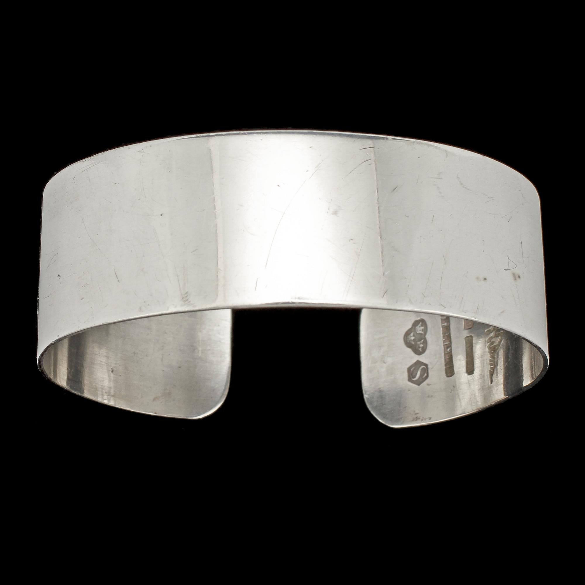 ARMLÄNK, sterling, Wiwen Nilsson, Lund, 1967. Vikt 24 g.