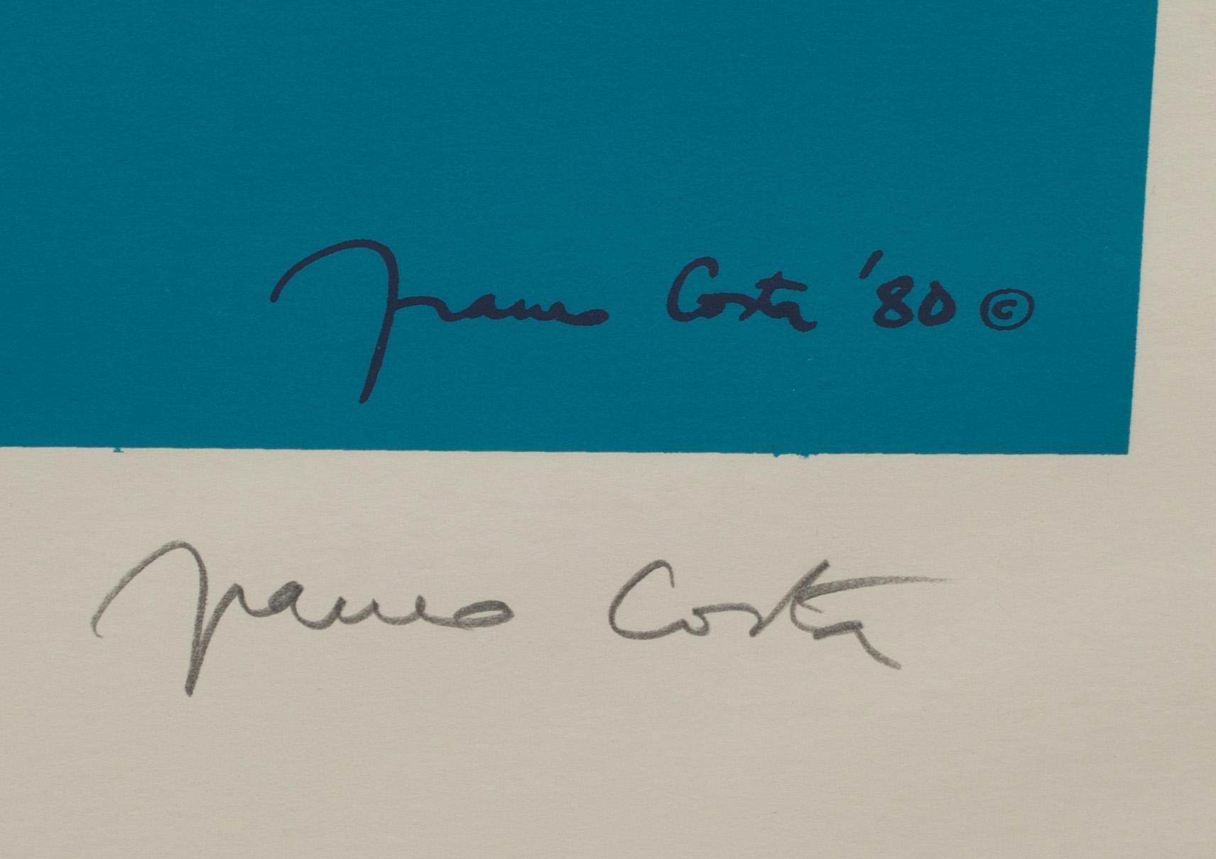 FRANCO COSTA, färglitografi, signerad.