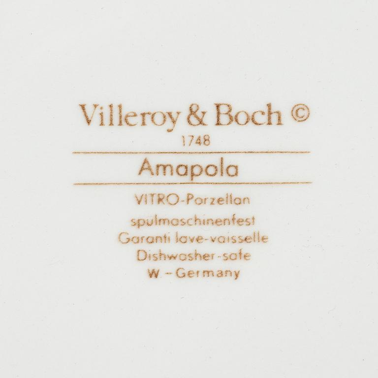 Villeroy & Boch, matservis, 69 delar, "Amapola", Tyskland.