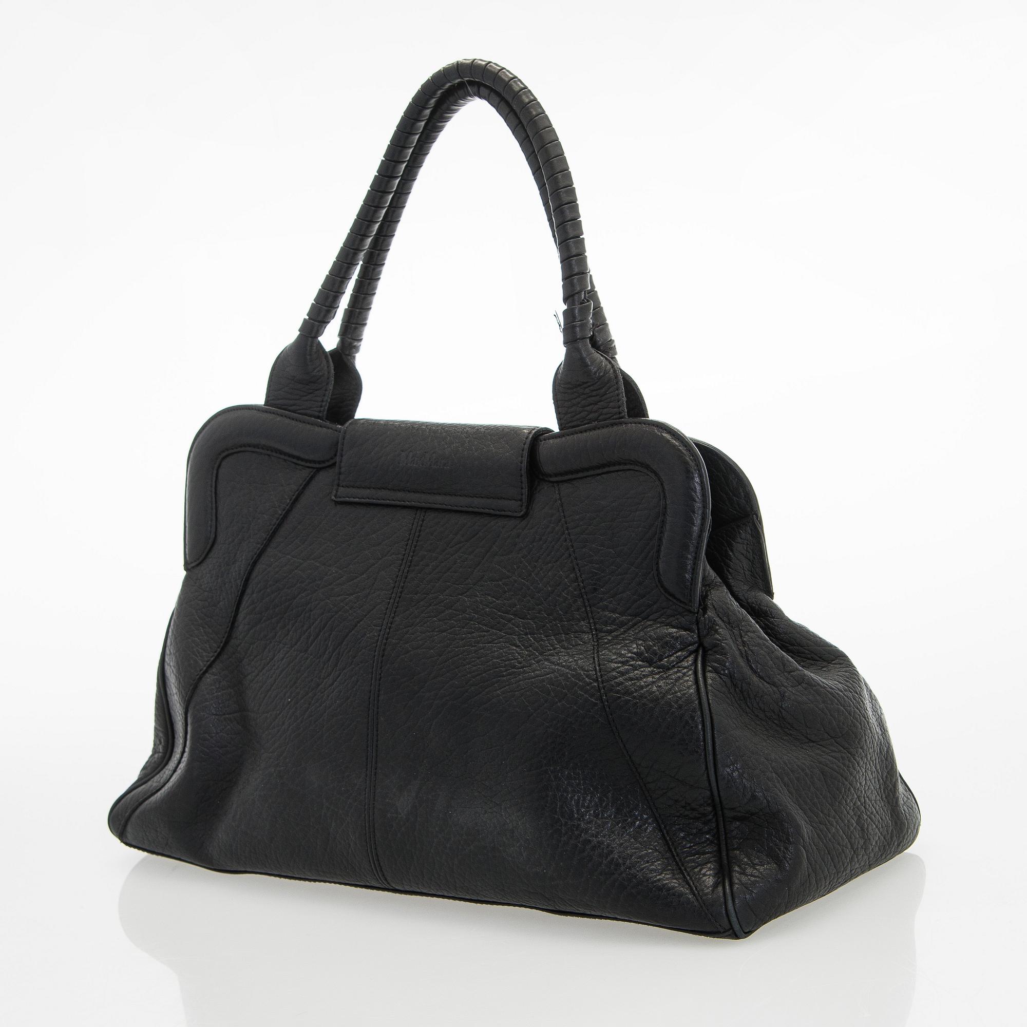 Max Mara, a leather handbag.