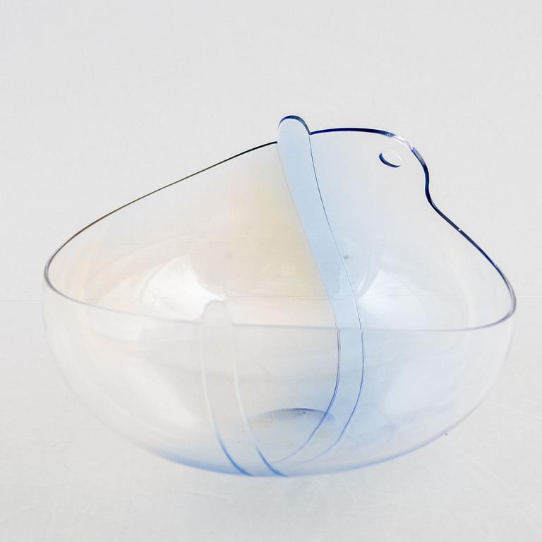 Gunnar Cyrén, skål, glas, Orrefors 1983.