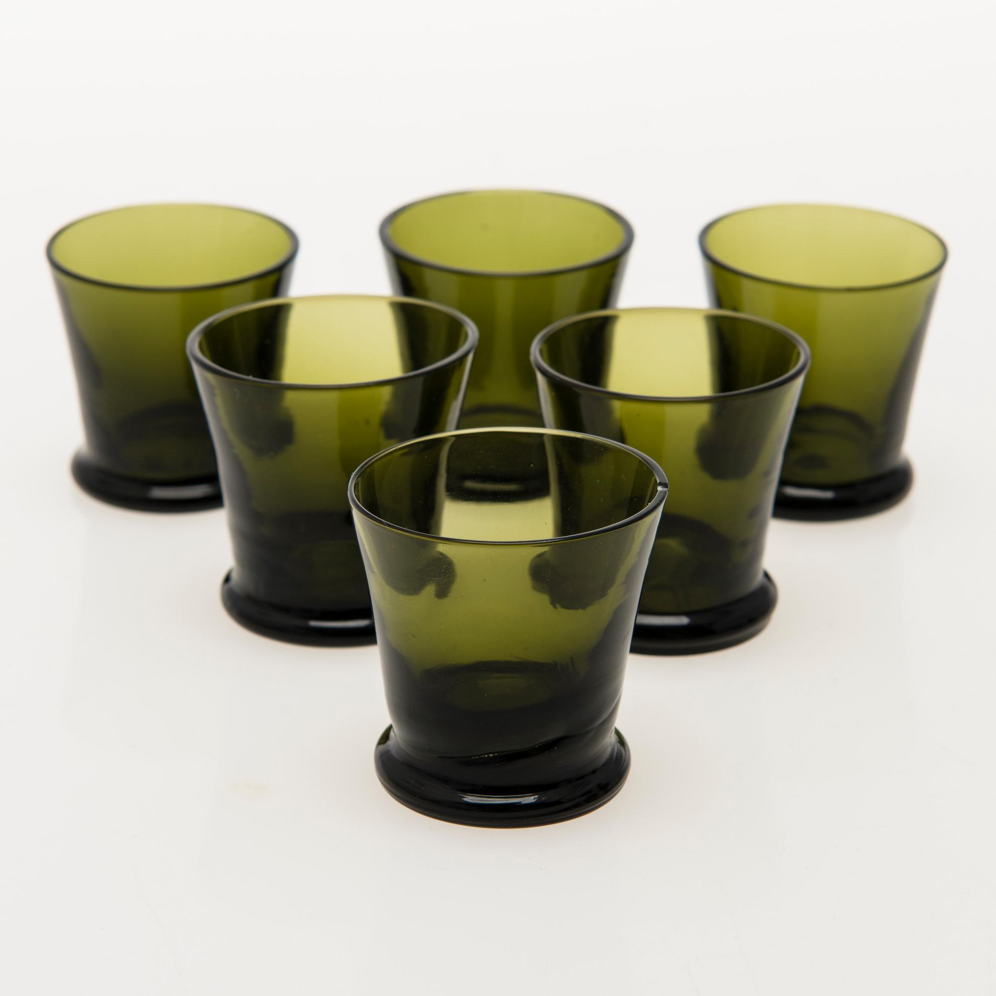 KAJ FRANCK, A 10-piece set of 'Tupa' glassware for Iittala, Finland 1948-54.