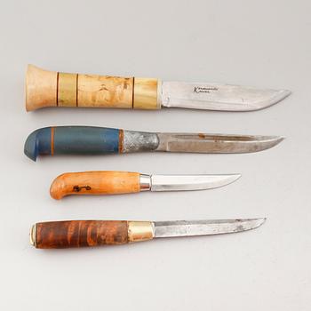 KNIVAR, 4 st, Sverige och Finland, 1900-tal.