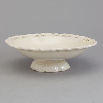 A CREAMWARE DISH, probably England, 18th century.