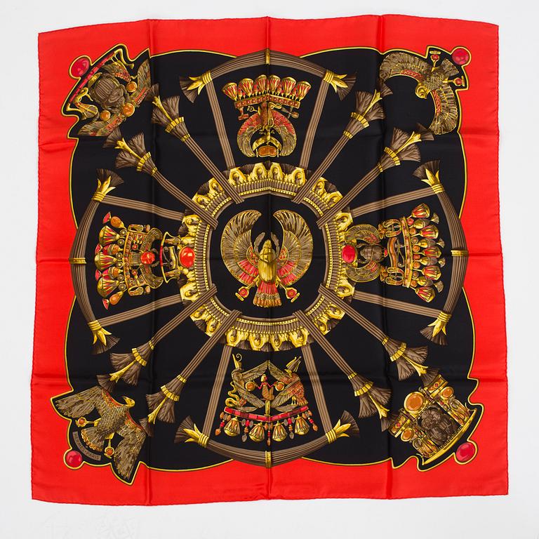 An Hermès "Egypte" silk scarf.