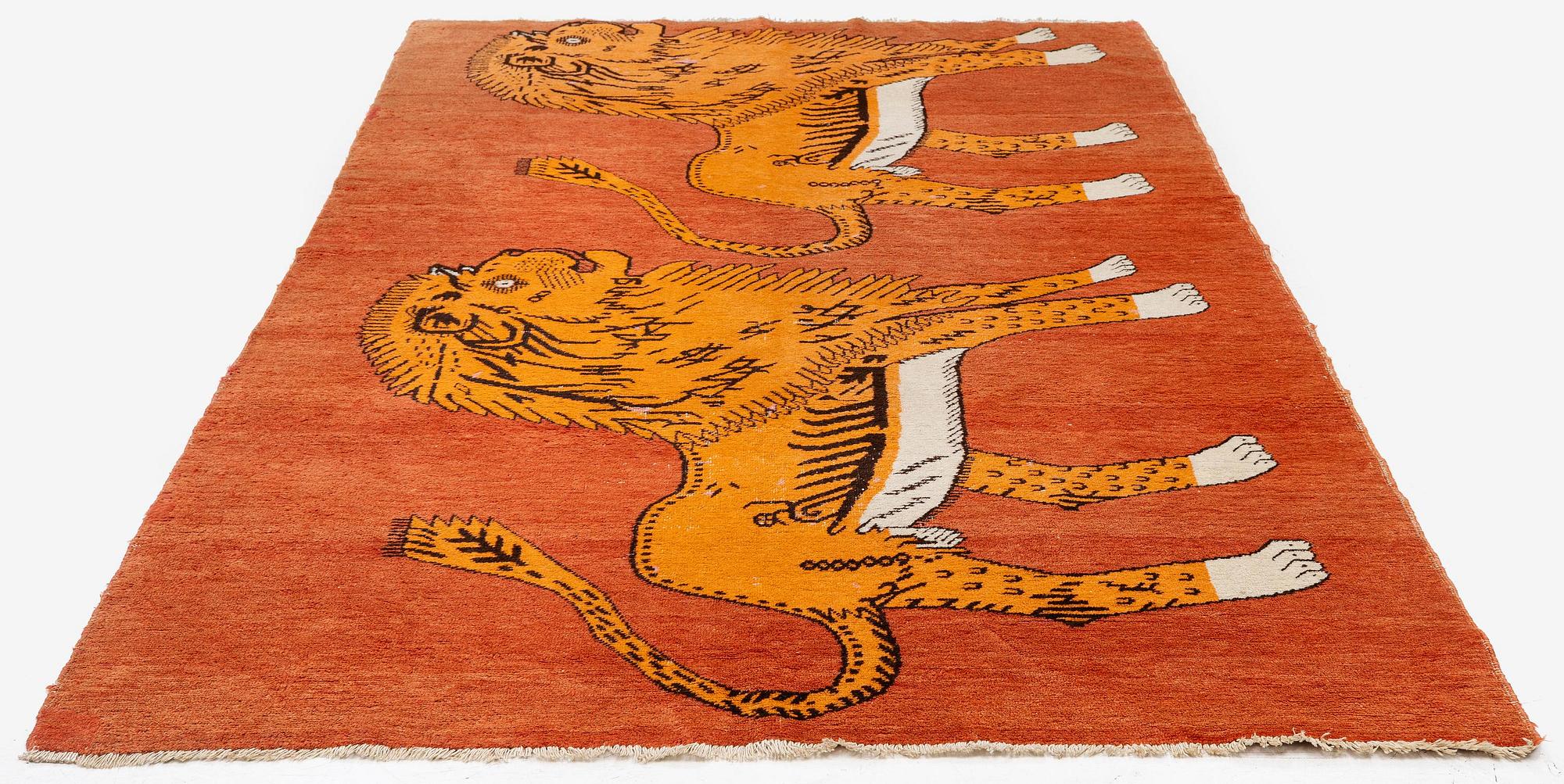 Matta, Antik Khotan, nordvästra Kina, ca 301 x 166 cm.