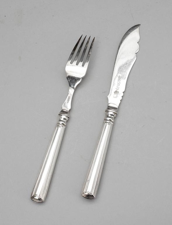 FISKBESTICK, 24 st, pläter, England, tidigt 1900-tal.
