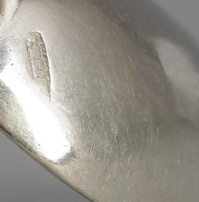 MATSKEDAR, 6 st, silver, Wien, Österrike-Ungern, 1862. Totalvikt ca 480 gram.