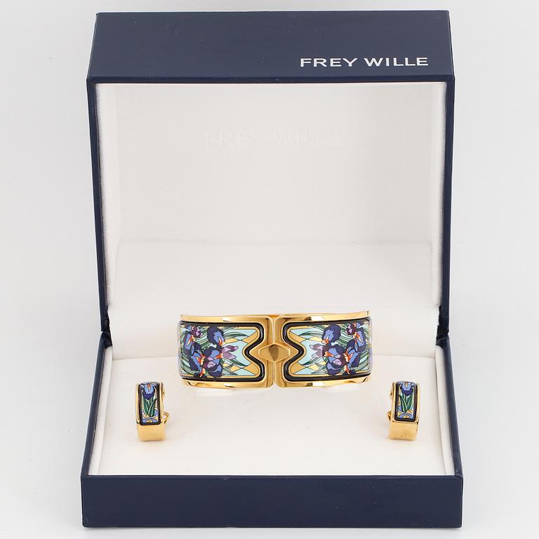 Frey Wille bangle and earrings.