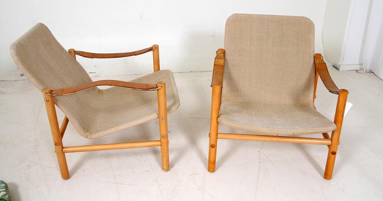 FÅTÖLJER, ett par, "Junker låg", Bror Boije, Dux.