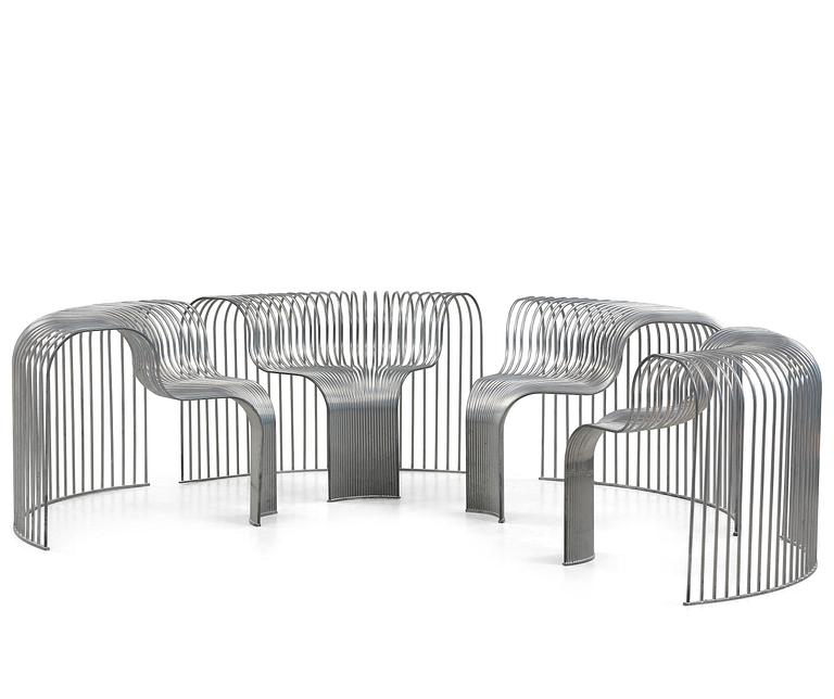 Swedish Girls, modular armchairs, 2+2 pieces, "SS-C-90" from the "Seats System" series, ca 2018.
