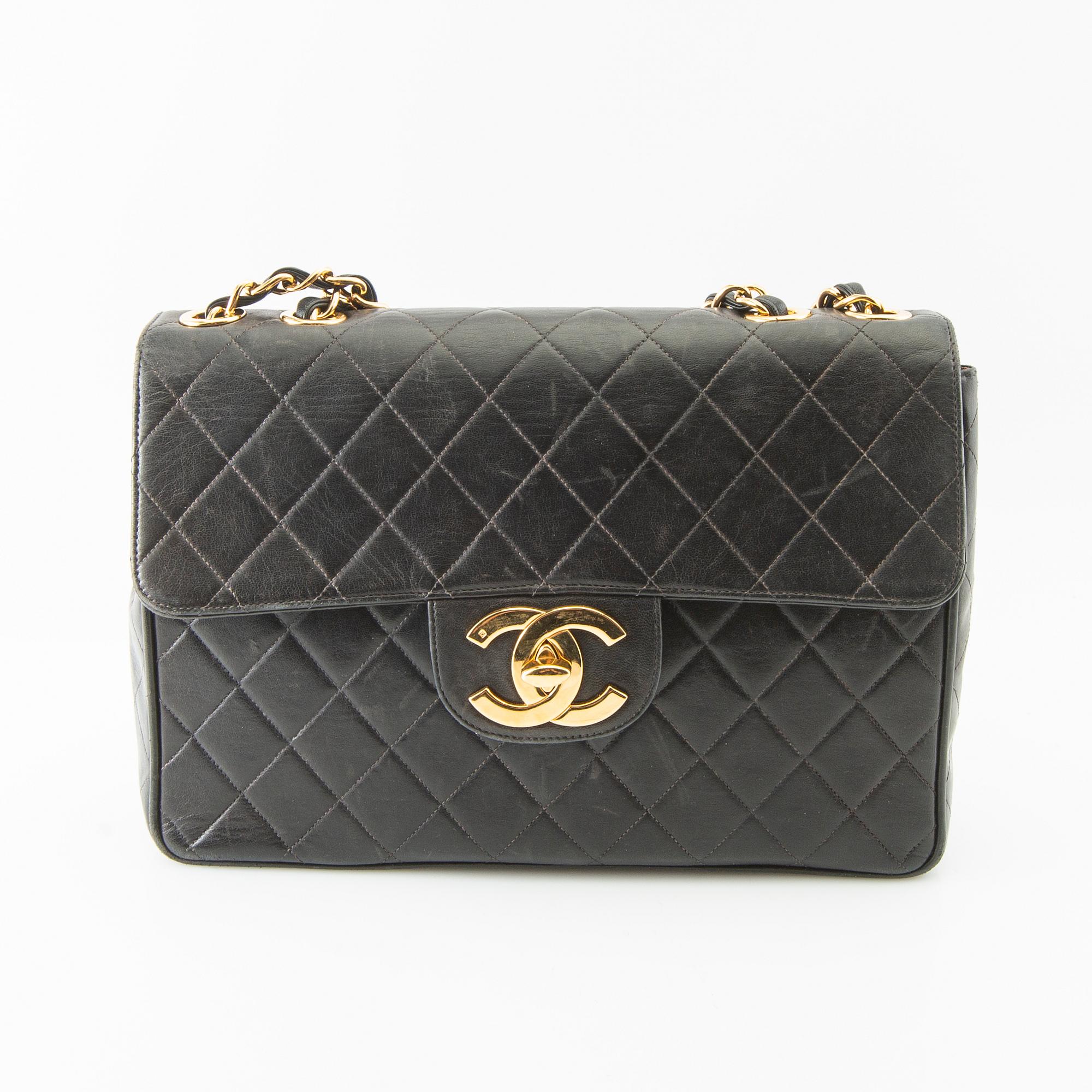 Chanel, bag, "Jumbo Single Flap Bag", 1994-96.
