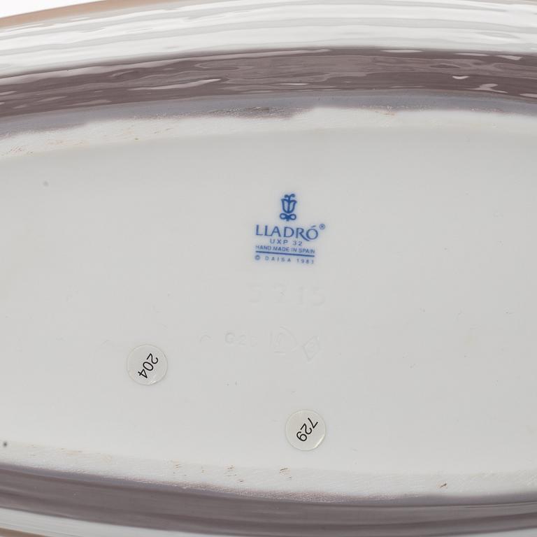 Lladro, two figurines, Salvador Furió, "A fishing lesson", and José Puché, "Fishing with gramps", Spain.