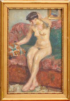 CARL FRYDENSBERG, olja på pannå, a tergo sign och 1906.