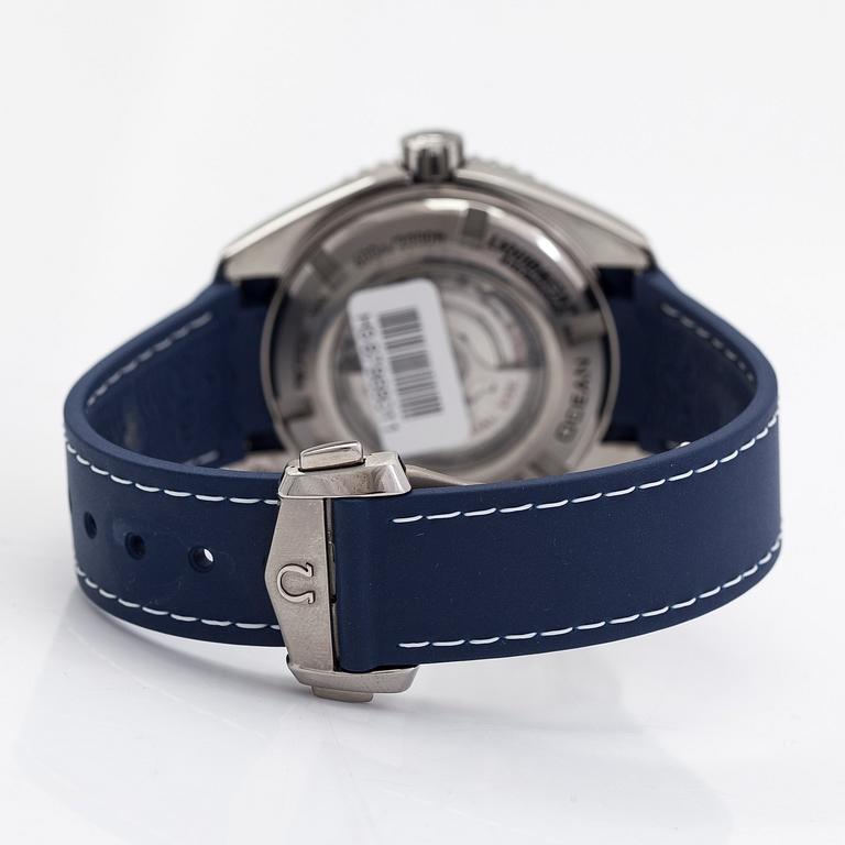 Omega, Seamaster, Professional, Planet Ocean 600M, Chronometer, rannekello, 37,5 mm.