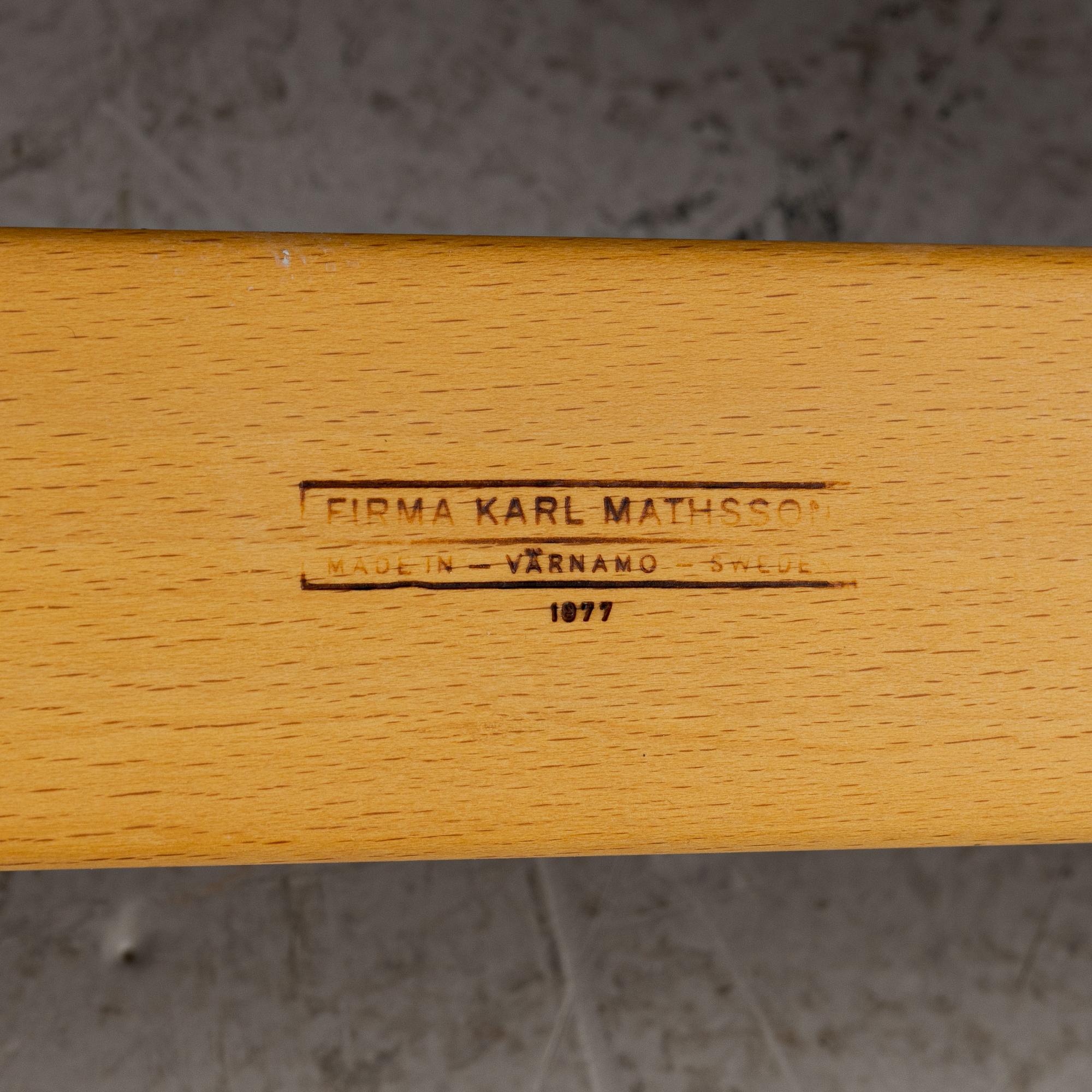 Bruno Mathsson, fåtöljer, ett par, "Eva", Firma Karl Mathsson och Bruno Mathsson International.