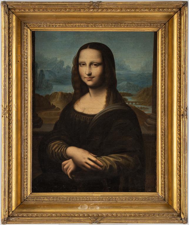 Leonardo da Vinci, kopia efter, 1800-tal, olja på duk.