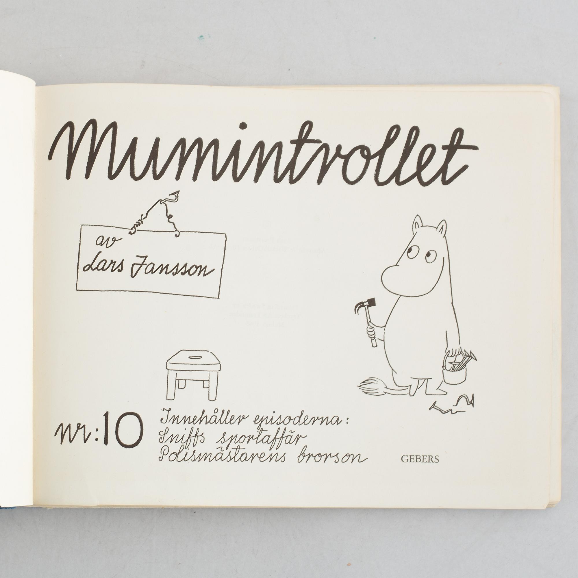 Books, 5 vol, "Mumintrollet".