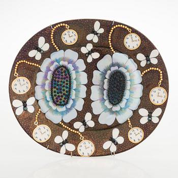 Birger Kaipiainen, A 'Duetto' Ceramic plate by Birger Kaipiainen for Arabia Art in 1983, signed and numbered 202/300.