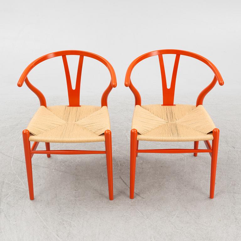 Hans J. Wegner, chairs, a pair, model CH-24/"The Y-chair", Carl Hansen & Son, Denmark.