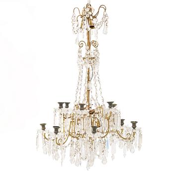 Chandelier, Oscar II period, late 19th century.