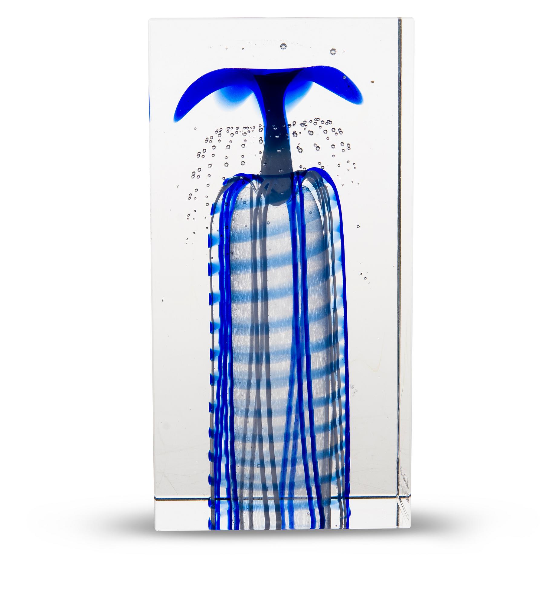 Oiva Toikka, ANNIVERSARY CUBE, Nuutajärvi's 210 anniversary, signed Nuutajärvi 210 Oiva Toikka Nuutajärvi 36/21.