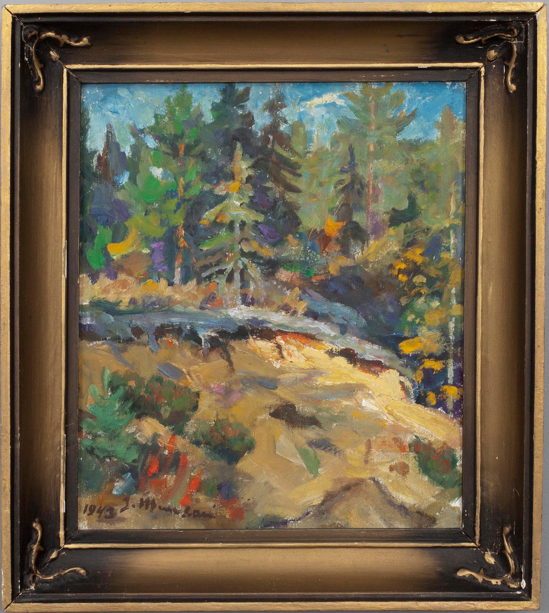 JANNE MUUSARI, olja på duk, signerad och daterad 1943.